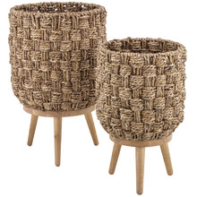 2 Piece Bambi Planter Stand Set