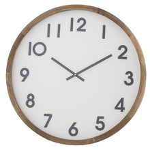 61cm Leonard Pine Wood Wall Clock