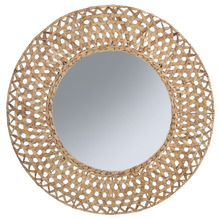 Natural Riviera Water Hyacinth Mirror