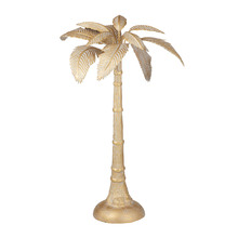 Gold Standing Palm Sculpture