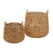 2 Piece Natural Anguila Basket Set