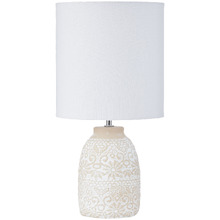 Reiss Linen & Concrete Table Lamp