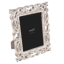 White Joffrey 5 x 7" Mango Wood Photo Frame