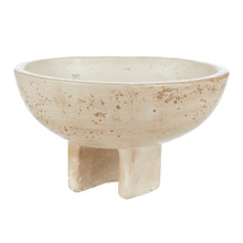 Ingo Cement Footed Decorative Bowl