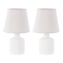 Brewster Ceramic & Linen Table Lamps (Set of 2)
