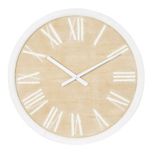 62cm Teddy Fir Wood Wall Clock