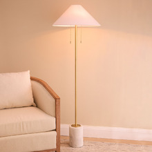 Pendleton Marble & Linen Floor Lamp