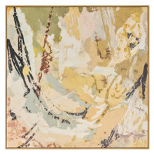 Golden Trace Framed Canvas Wall Art