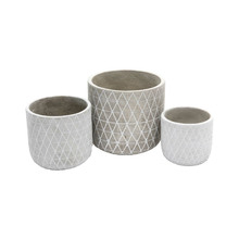 3 Piece Aztec Plant Pot Set