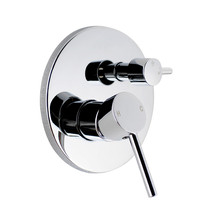 Round Euro Shower & Bath Mixer Diverter