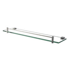 Chrome Gama Glass Shelf