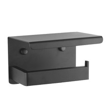 Black Gama Stainless Steel Toilet Paper Holder