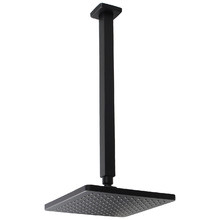 Eva Black 200mm Square Ceiling Shower Arm & Head