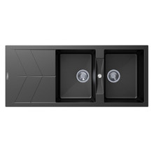 1160mm Double Granite Composite Kitchen Sink with Drainer