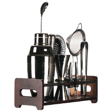 12 Piece Vintage-Style Stainless Steel Cocktail Shaker Set