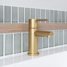 Gold Mercy Round Bathroom Basin Mixer Tap