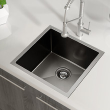 440mm Single Gunmetal Stainless Steel Kitchen Sink
