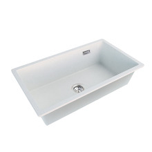 730mm Single White Granite Kitchen Sink