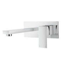 Chrome Bath & Basin Spout with Wall Mixer Tap