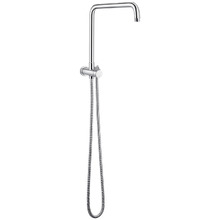 Euro Chrome Short Twin Rail Shower Body
