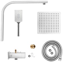 Ottimo Square Short Twin Shower