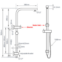 Jagael Twin Rail Shower Body