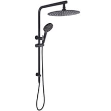 Solander Matte Black Twin Shower