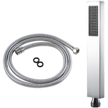 Square Stainless Steel Hand-held Shower & Hose