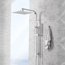Andon 300mm Square Gooseneck Twin Shower