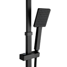 Finn Square Thin Waterfall Twin Rail Shower