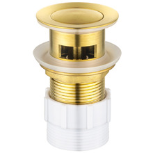 32mm Solid Brass Basin Pop-Up Waste with Overflow