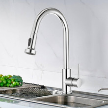 Rounded Euro Pull-Out Spray Kitchen Tap