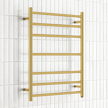 Reese 600 x 800mm Stainless Steel 7 Bar Heated Towel Rail