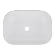 Above Counter Rectangular Nano-Glazed Ceramic Basin