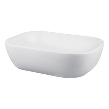 Above Counter Rectangular Nano-Glazed Ceramic Basin