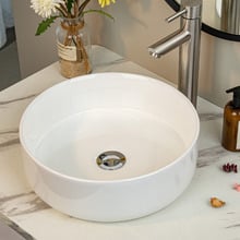 Rhonda 350mm Above Counter Round Ceramic Basin