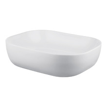 Arlo 500mm Gloss White Rectangular Ceramic Above Counter Basin
