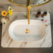 Cammie 530mm Above Counter Oval Ceramic Basin