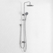 Finn Round Thick Waterfall Twin Rail Shower