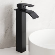 Polly Square Tall Waterfall Basin Mixer