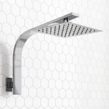 Andon 200mm Chrome Gooseneck Shower Arm & Head