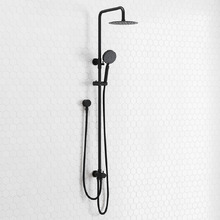 Finn Round Thin Twin Rail Shower