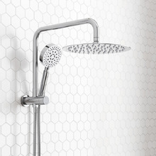 Euro 250mm 4 Function Short Twin Shower
