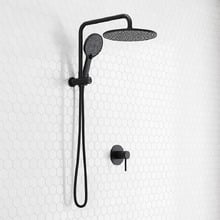Jagael Black Short Twin Shower Mixer Set