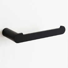 Rumia Black Stainless Steel Toilet Paper Holder