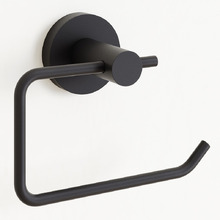 Euro Black Wall Mounted Pin Toilet Roll Holder