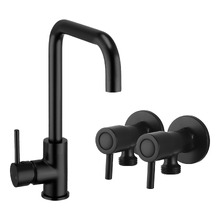 Euro Matte Black Kitchen/Laundry Essentials Package