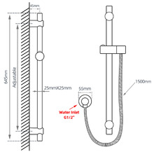 Round Water Inlet Wall Connector