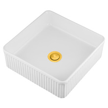 Anika 375mm Ceramic Above Counter Basin with Pop-Up Waste