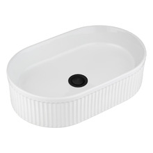 Anika 490mm Ceramic Above Counter Basin with Pop-Up Waste